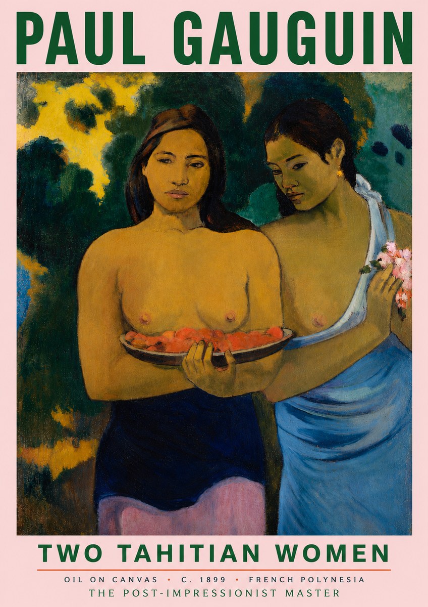 Paul Gauguin Two Tahitian Women I No5 - Juliste