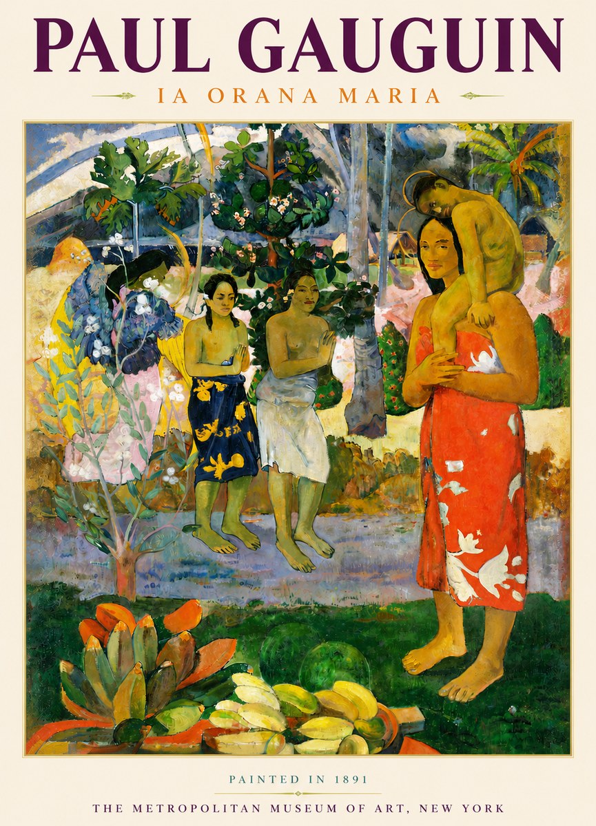 Paul Gauguin Ia Orana Maria No4 - Juliste