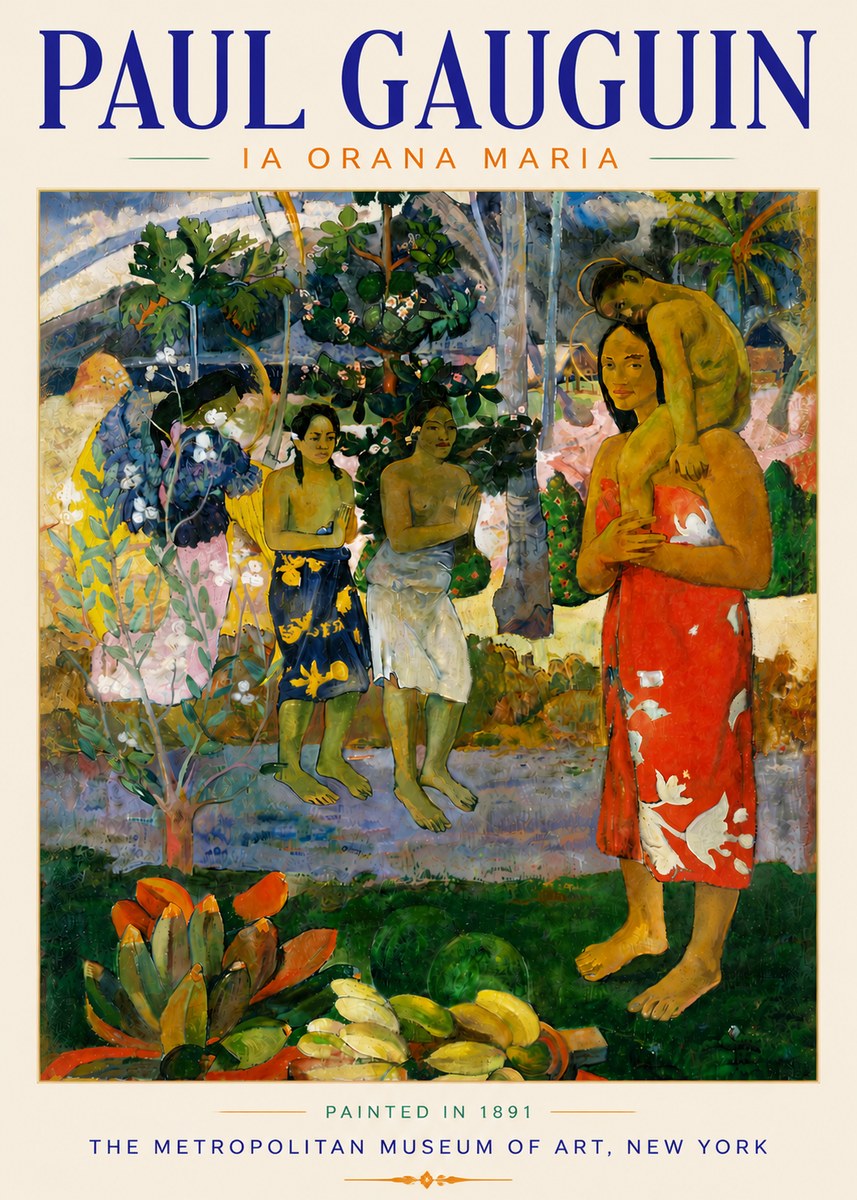 Paul Gauguin Ia Orana Maria No6 - Juliste