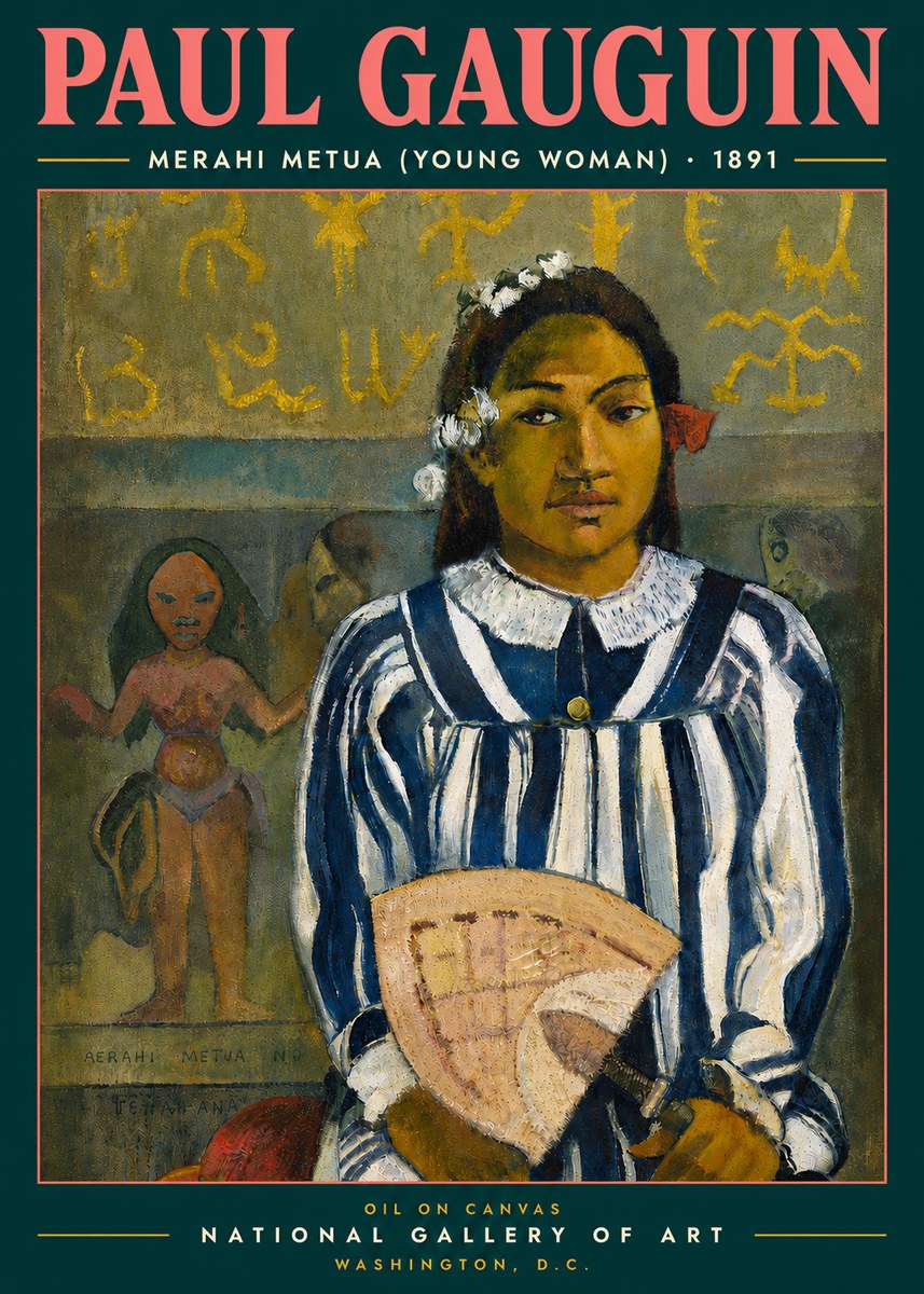Paul Gauguin Merahi Metua (Young Woman) No4 - Juliste