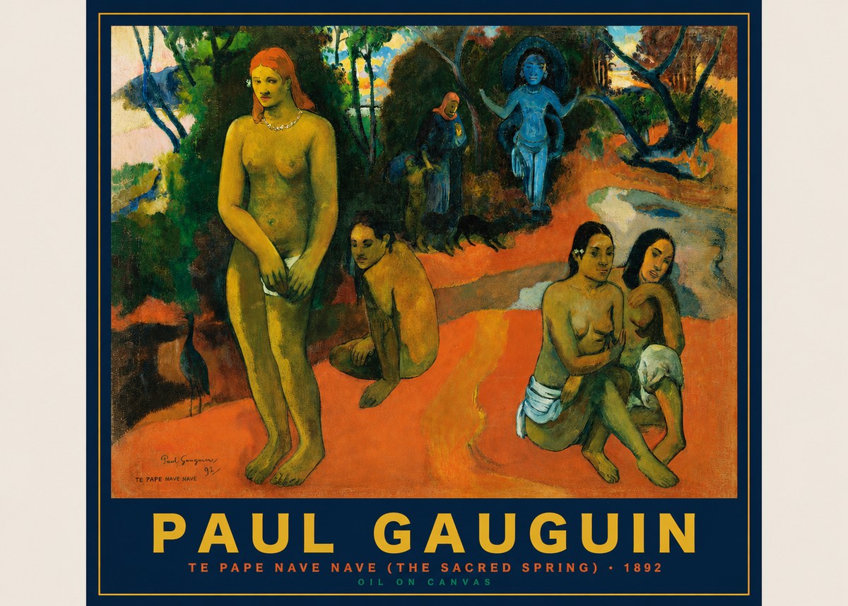 Paul Gauguin Te Pape Nave Nave (the Sacred Spring) No2 - Juliste