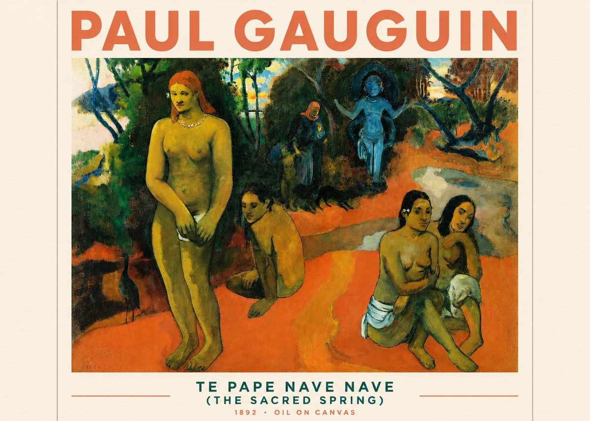 Paul Gauguin Te Pape Nave Nave (the Sacred Spring) No3 - Juliste