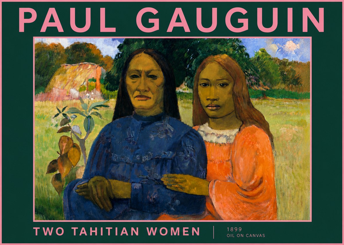 Paul Gauguin Two Tahitian Women II No3 - Juliste