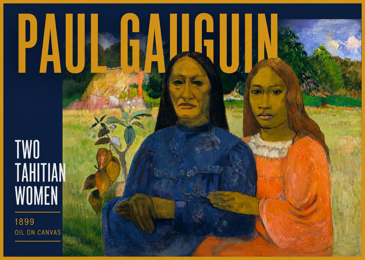 Paul Gauguin Two Tahitian Women II No4 - Juliste
