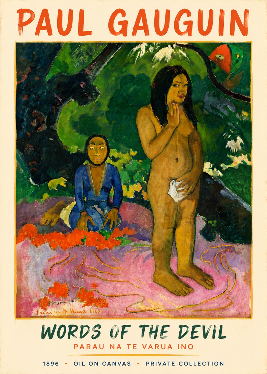 Paul Gauguin Words of the Devil No4 - Juliste