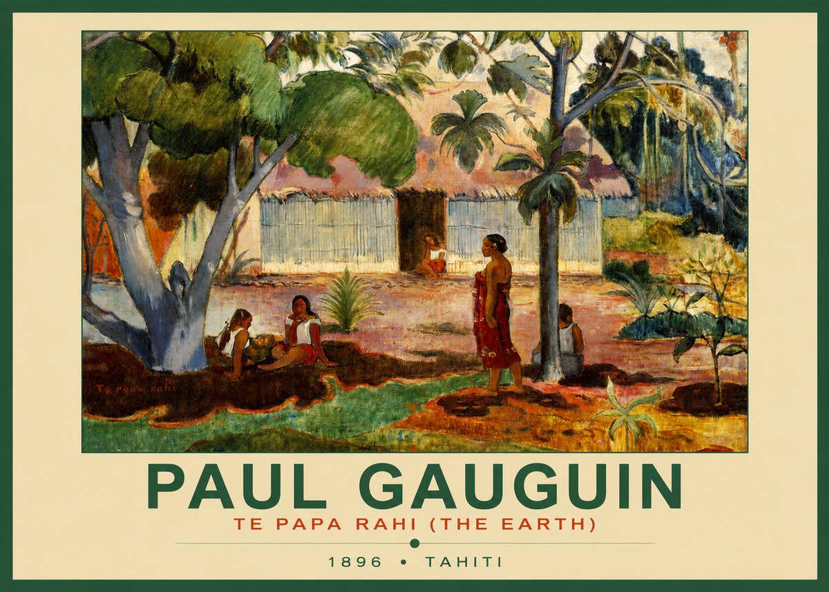 Paul Gauguin Te Papa Rahi (the Earth) No2 - Juliste