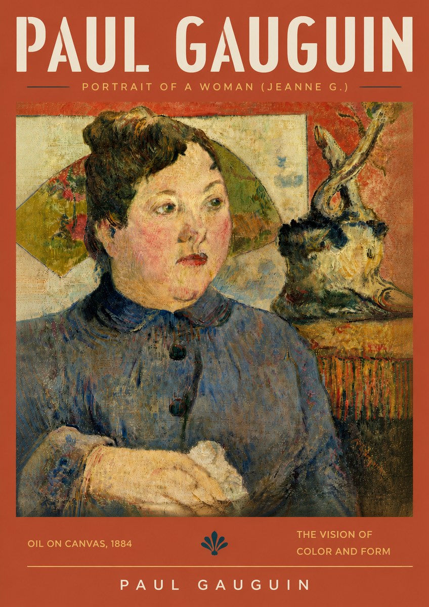 Paul Gauguin Portrait of a Woman (Jeanne G.) No5 - Juliste