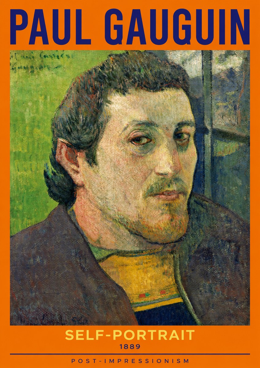 Paul Gauguin Self-portrait (1889) No2 - Juliste