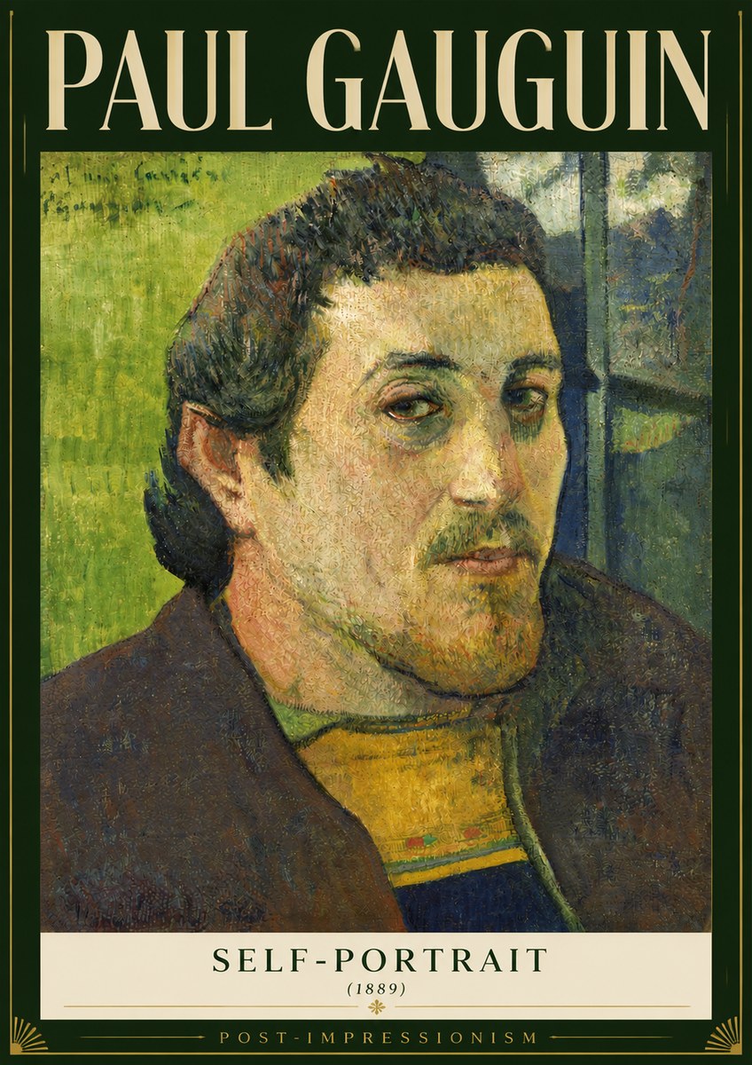 Paul Gauguin Self-portrait (1889) No3 - Juliste