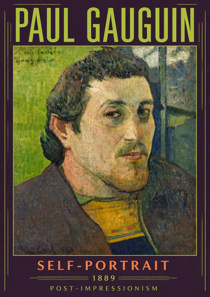 Paul Gauguin Self-portrait (1889) No5 - Juliste