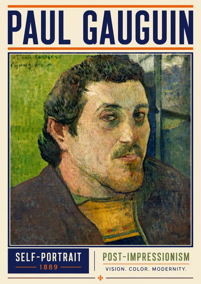 Paul Gauguin Self-portrait (1889) No6 - Juliste