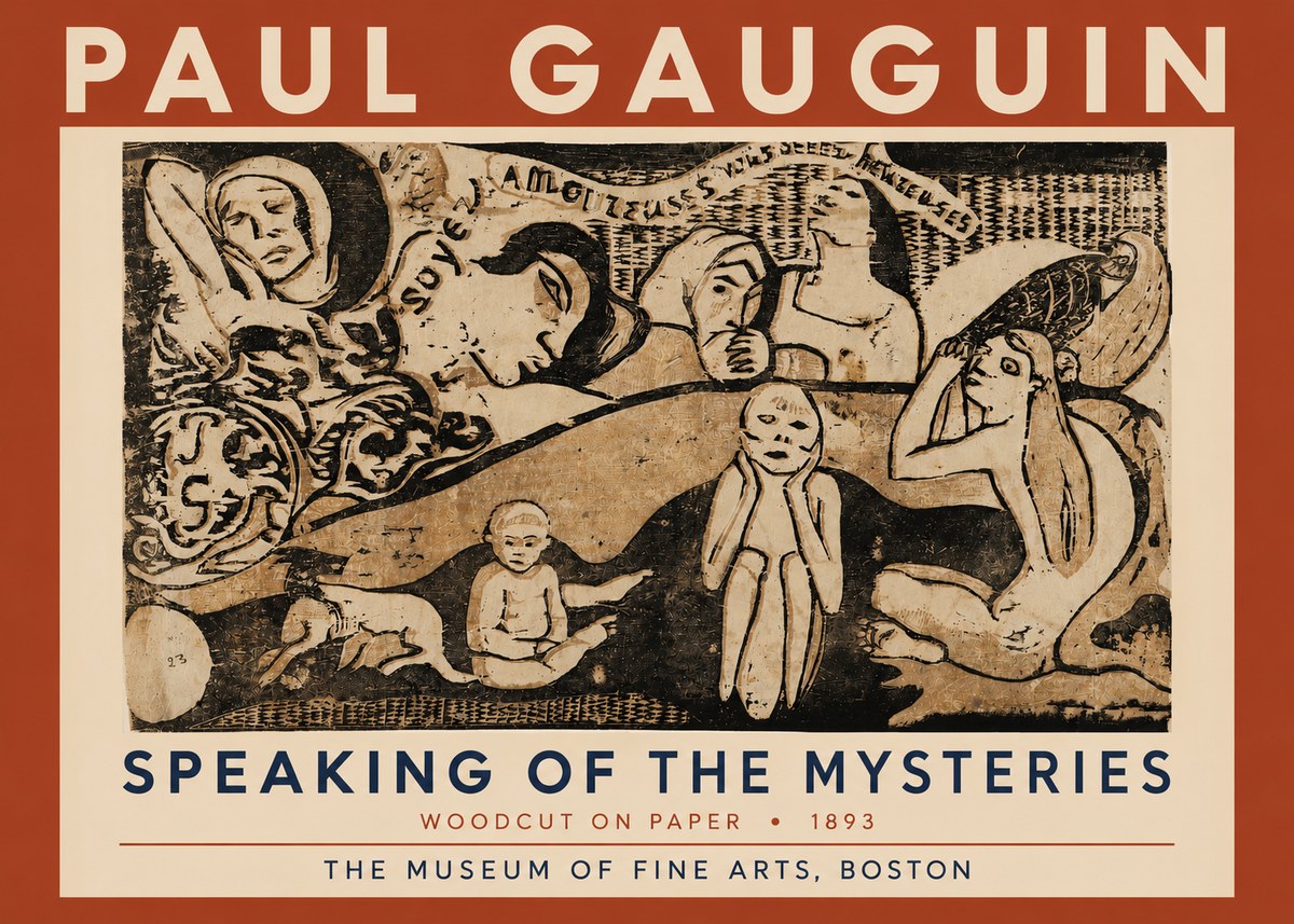 Paul Gauguin Speaking of the Mysteries No4 - Juliste