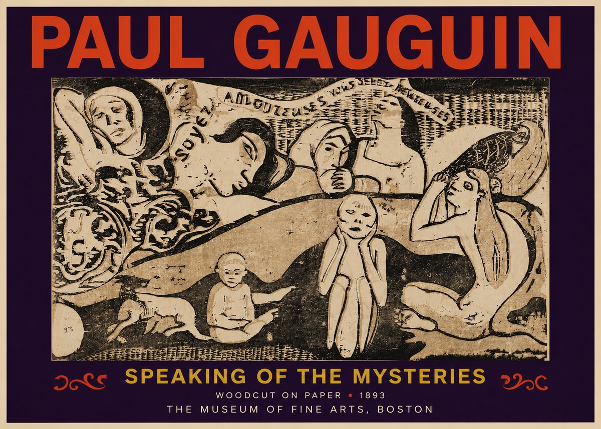 Paul Gauguin Speaking of the Mysteries No6 - Juliste