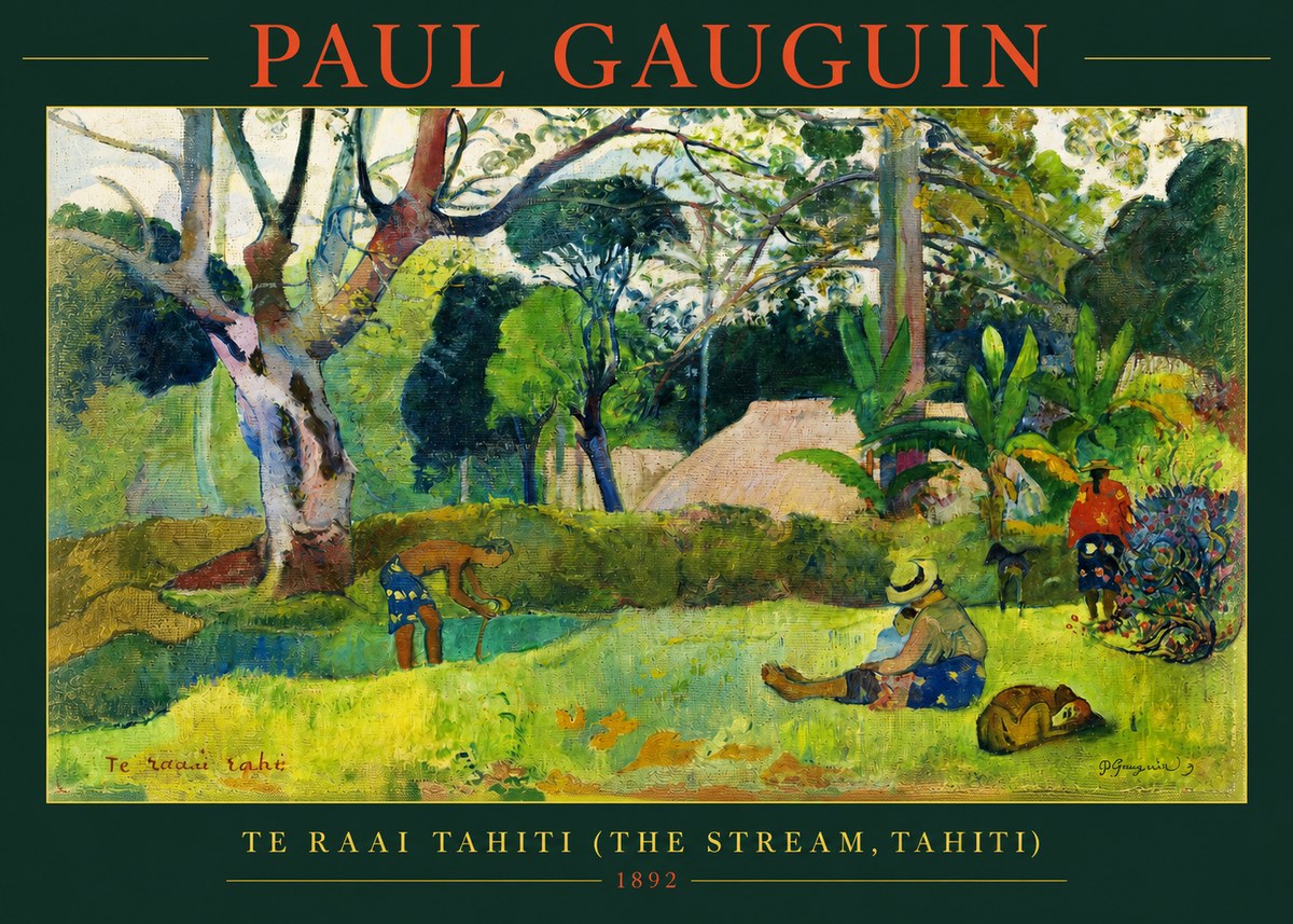 Paul Gauguin Te Ra'ai Rahi (the Great Pond) No3 - Juliste