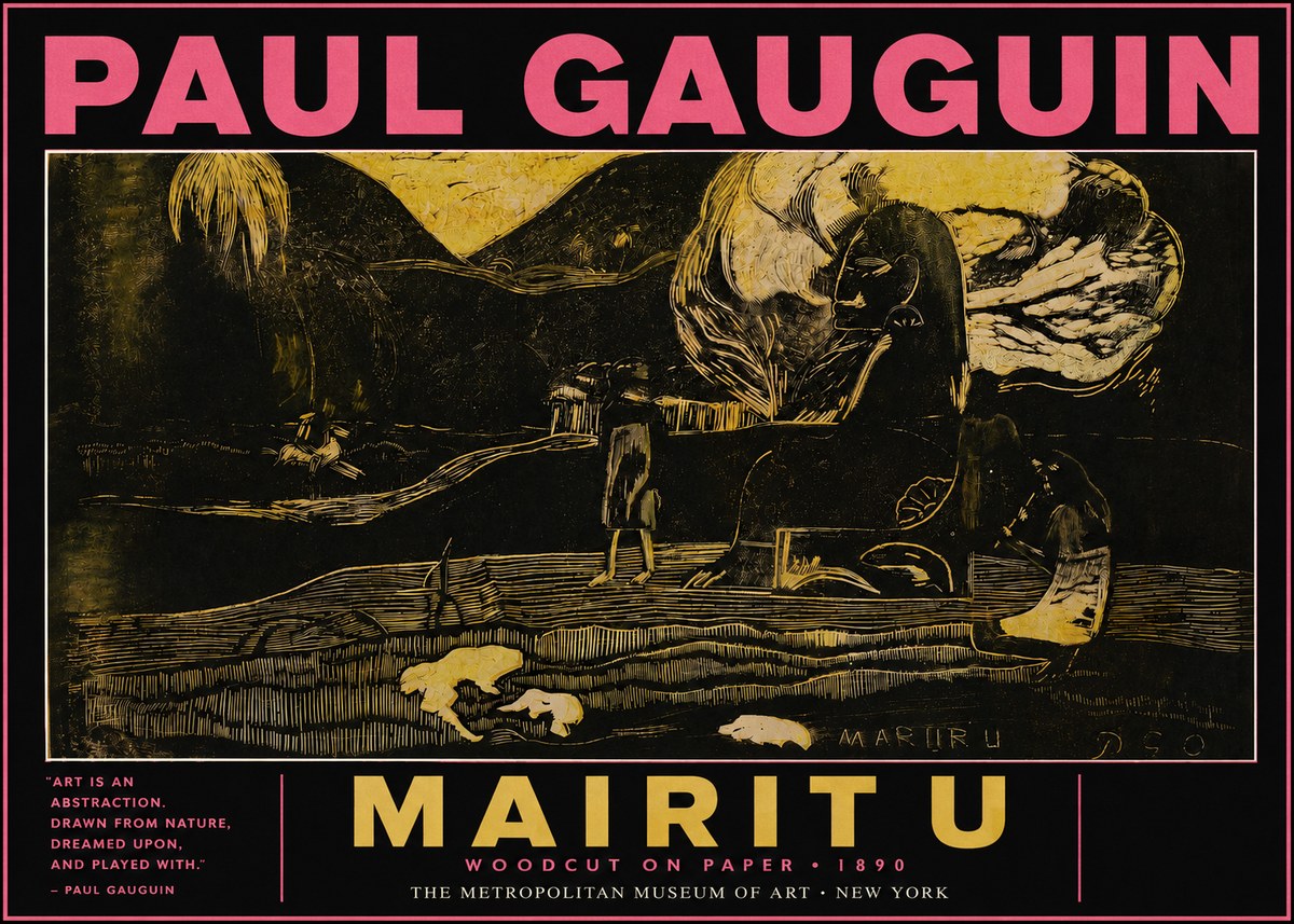 Paul Gauguin Mairit U No3 - Juliste