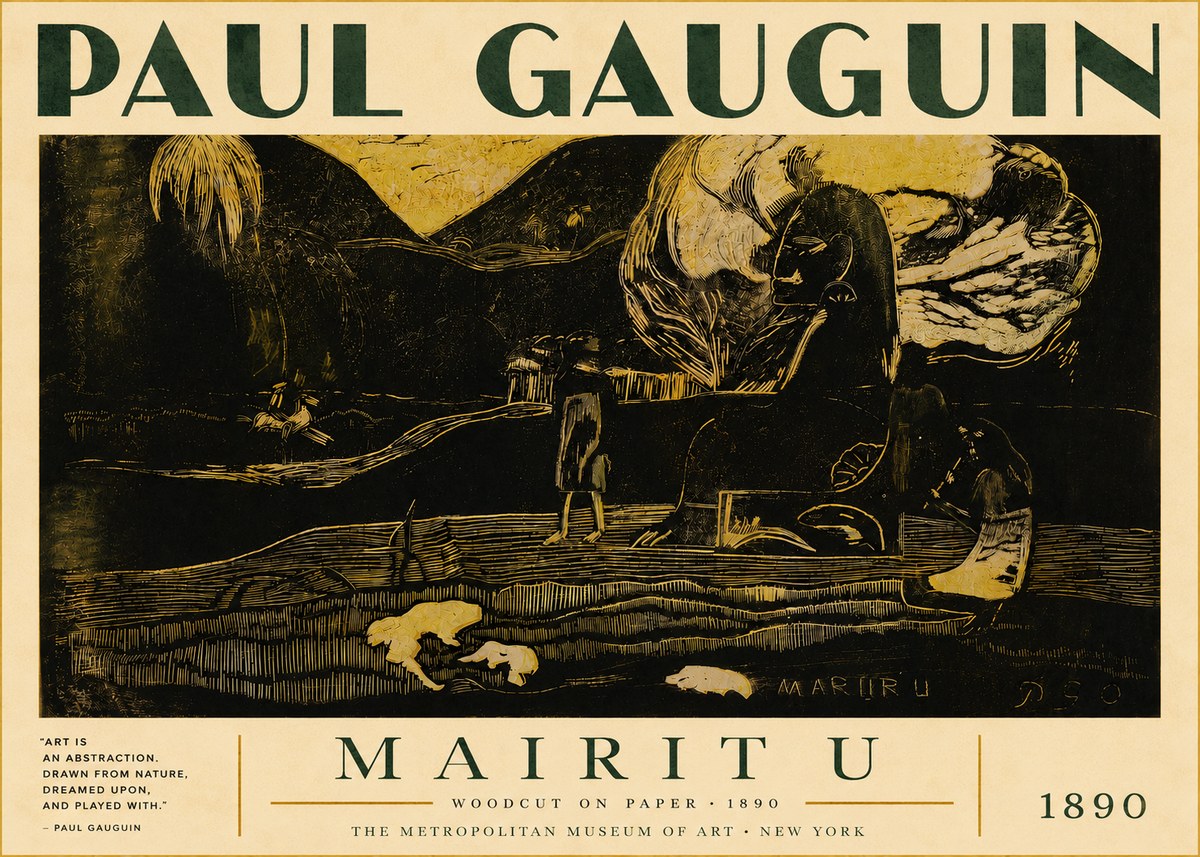 Paul Gauguin Mairit U No4 - Juliste