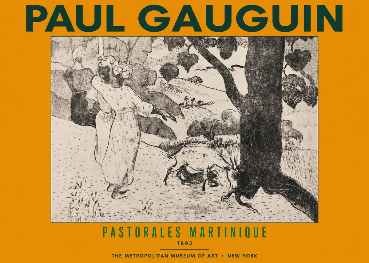 Paul Gauguin Pastorales Martinique No2 - Juliste