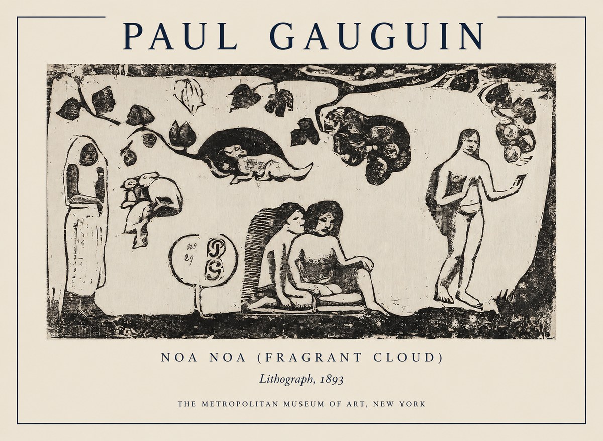 Paul Gauguin Noa Noa (Frieze of Life) No5 - Juliste