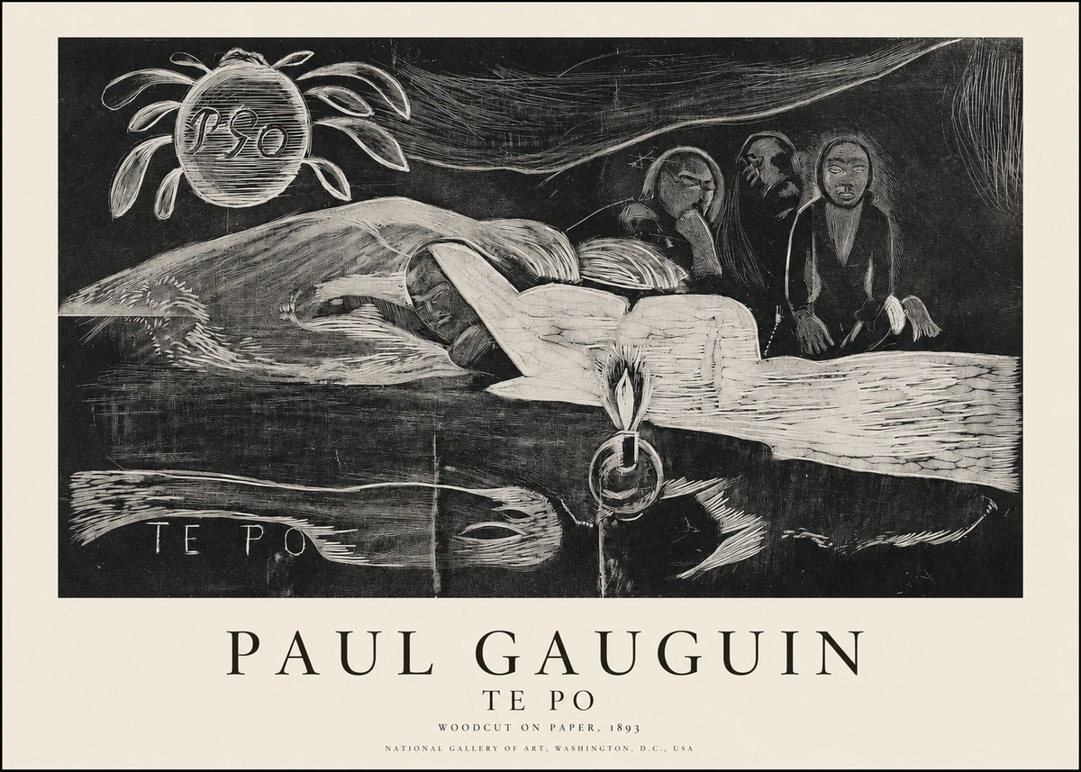 Paul Gauguin Te Po No1 - Juliste