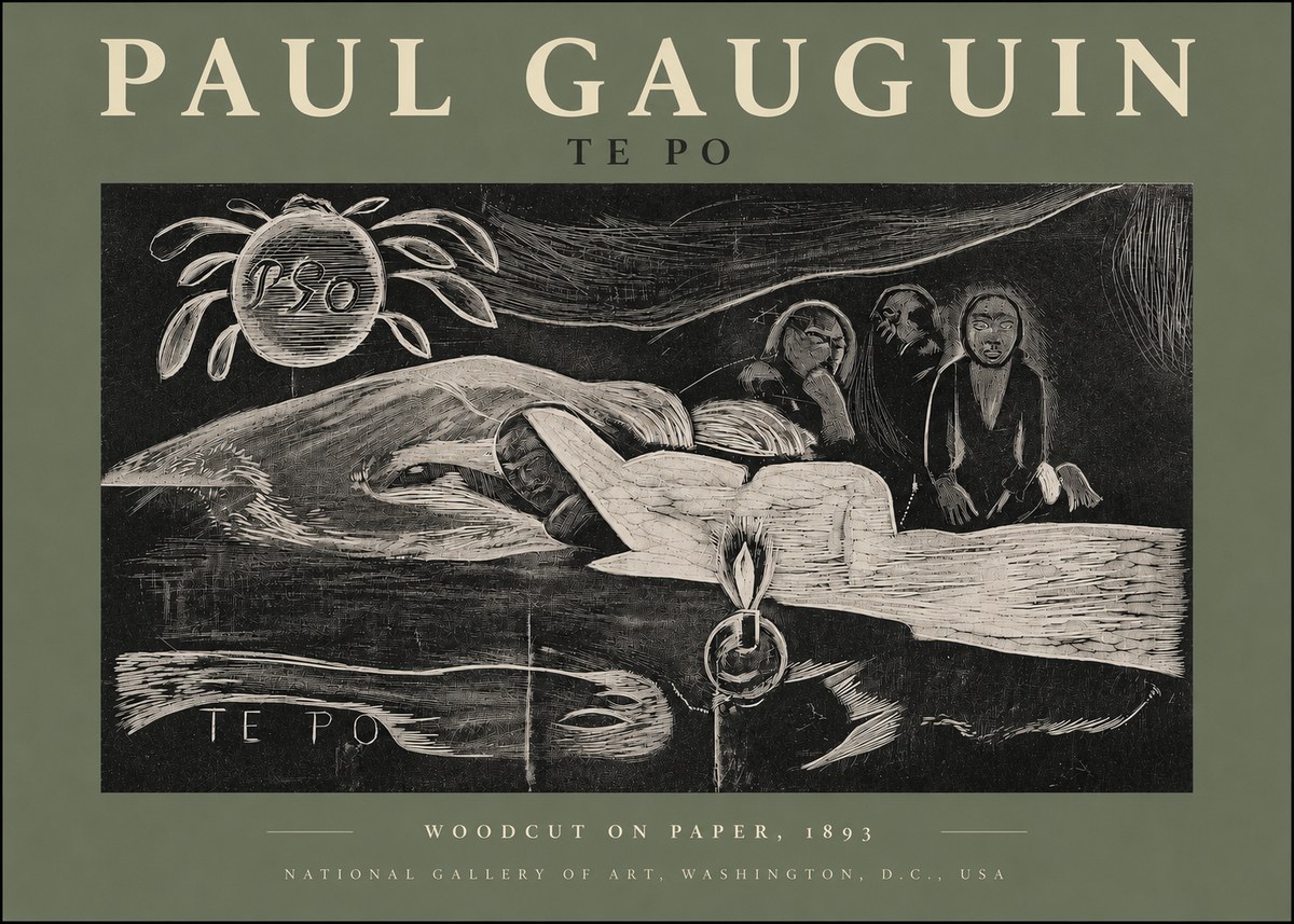 Paul Gauguin Te Po No3 - Juliste