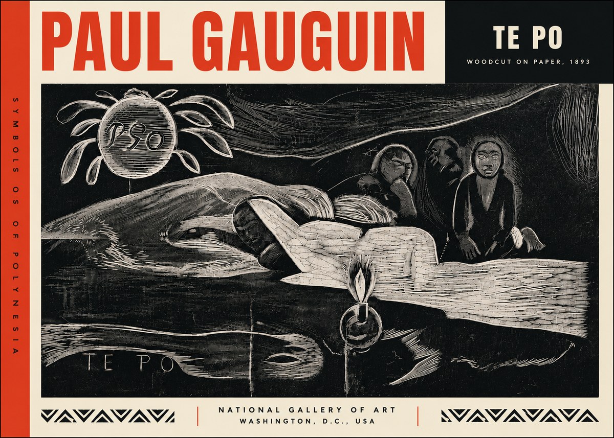 Paul Gauguin Te Po No6 - Juliste