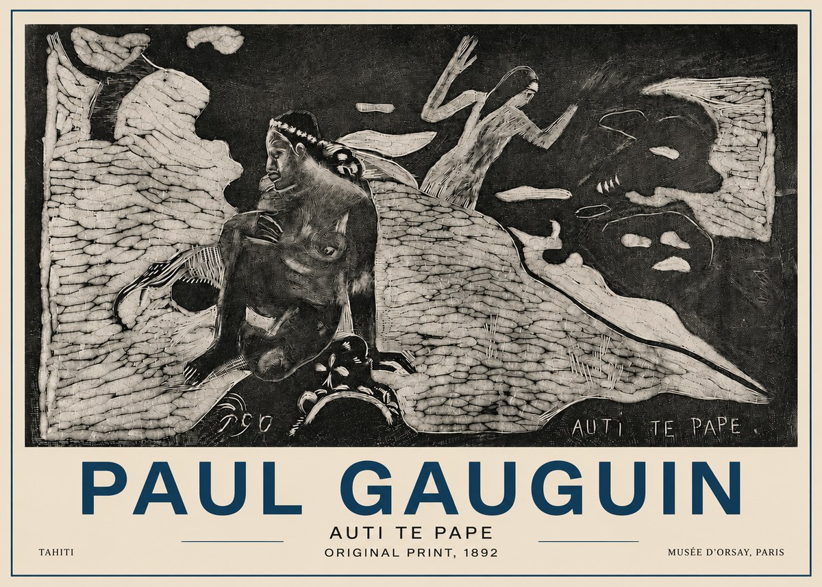 Paul Gauguin Auti Te Pape No4 - Juliste