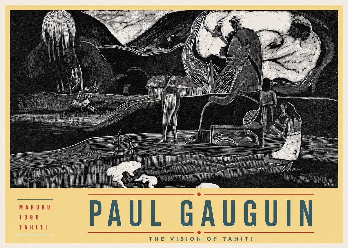 Paul Gauguin Maruru No4 - Juliste