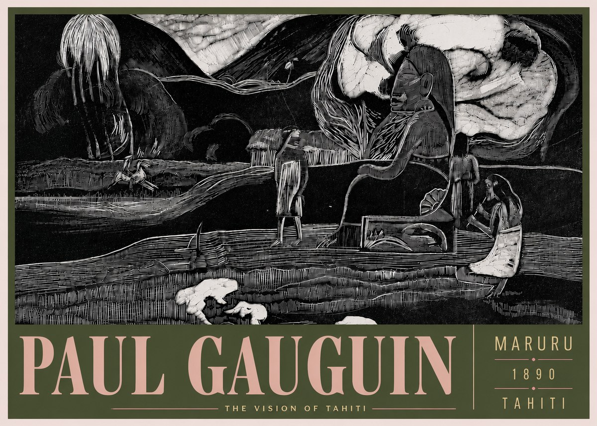 Paul Gauguin Maruru No5 - Juliste