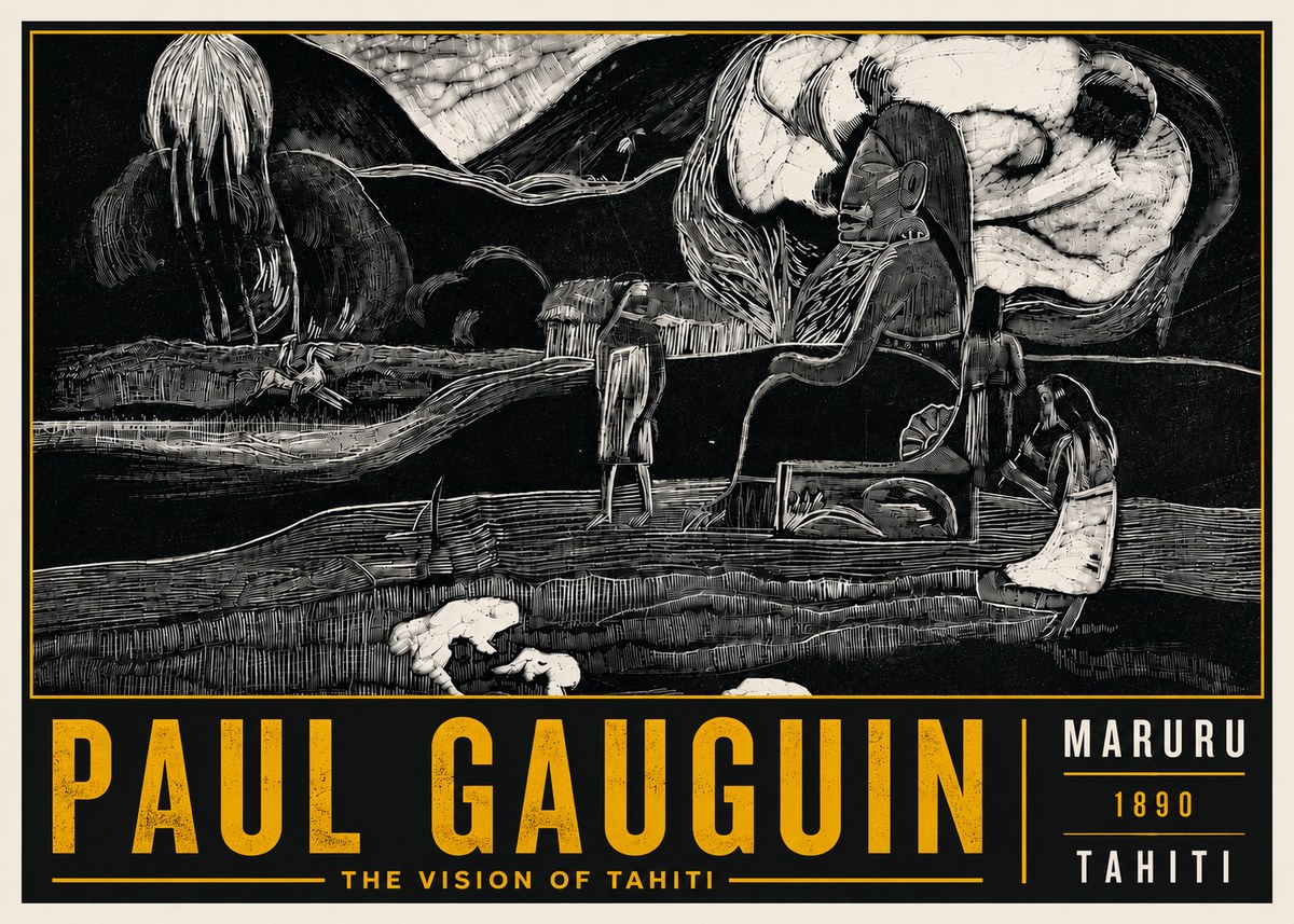 Paul Gauguin Maruru No6 - Juliste