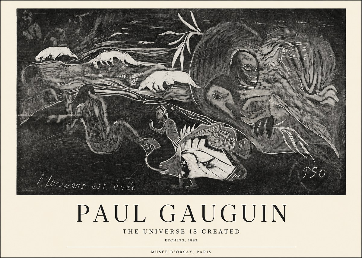 Paul Gauguin The Universe Is Created I No1 - Juliste