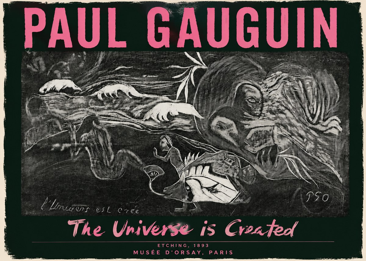 Paul Gauguin The Universe Is Created I No3 - Juliste