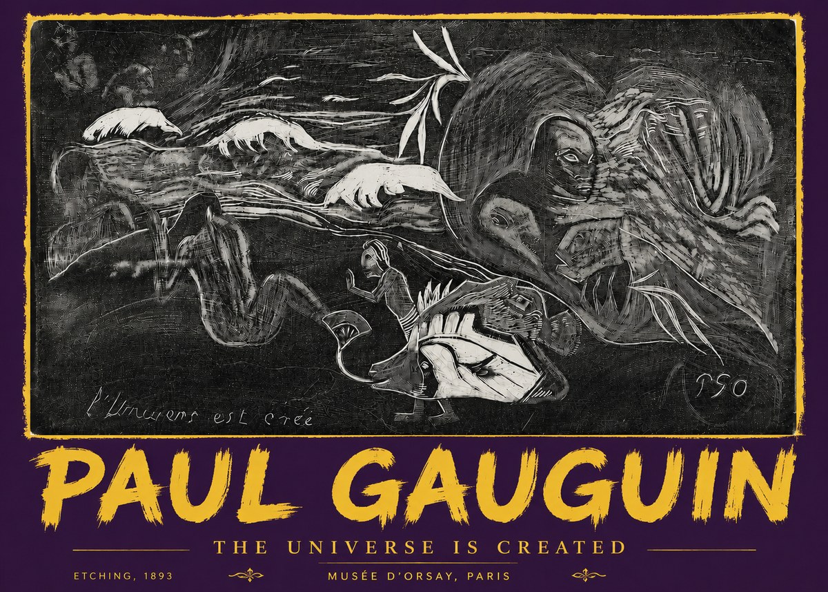Paul Gauguin The Universe Is Created I No5 - Juliste