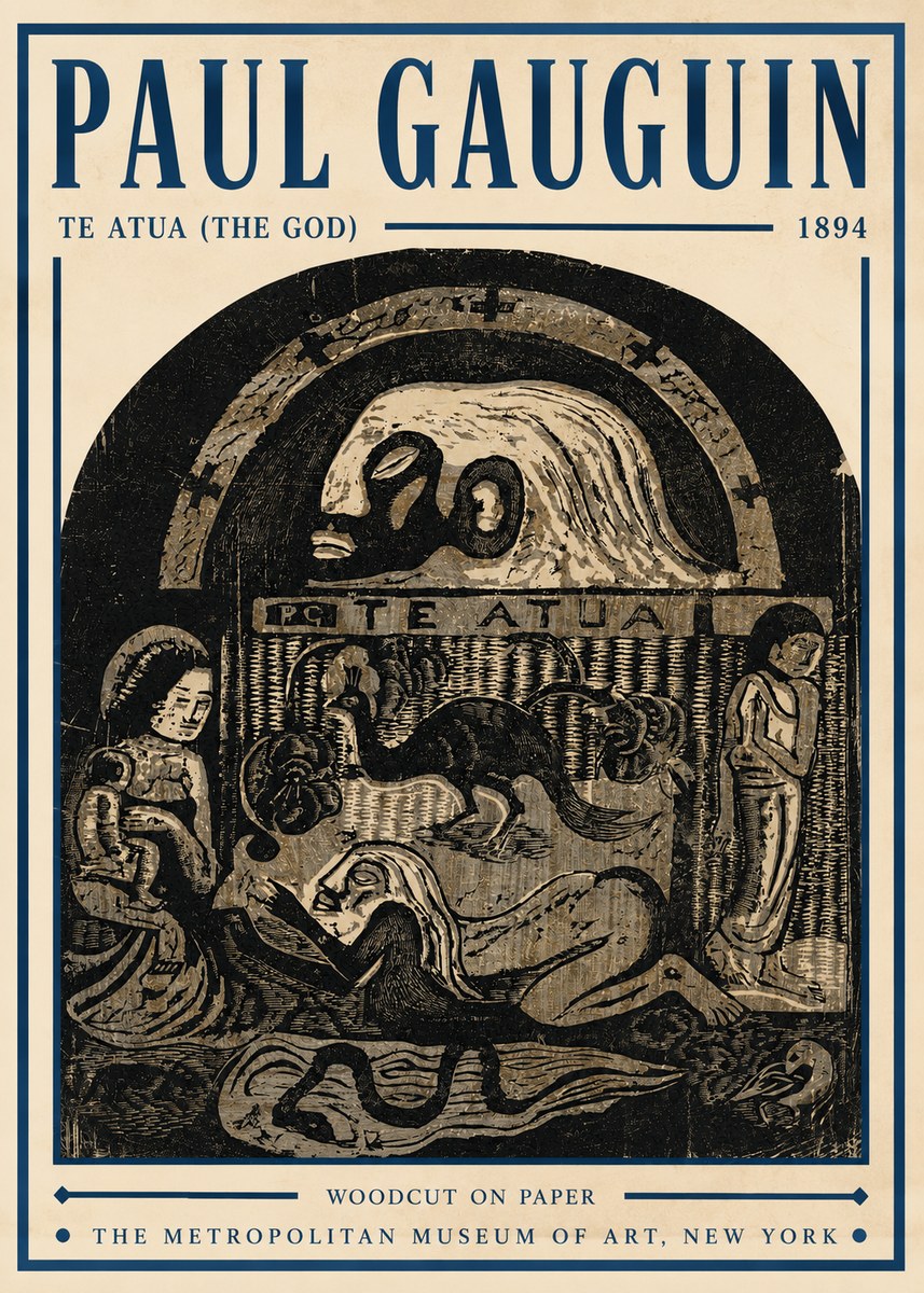 Paul Gauguin Te Atua (the God) No5 - Juliste