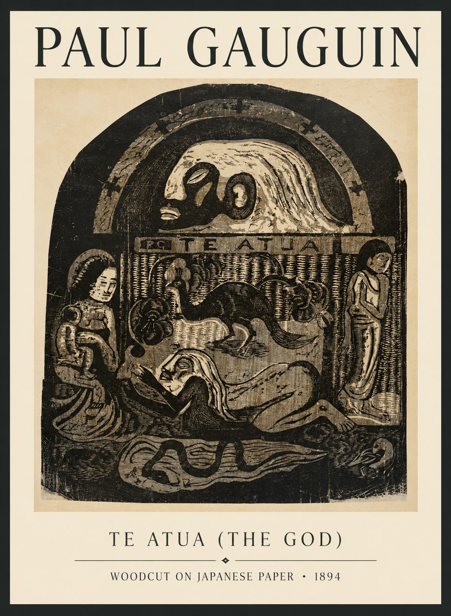 Paul Gauguin Te Atua (the God) No6 - Juliste