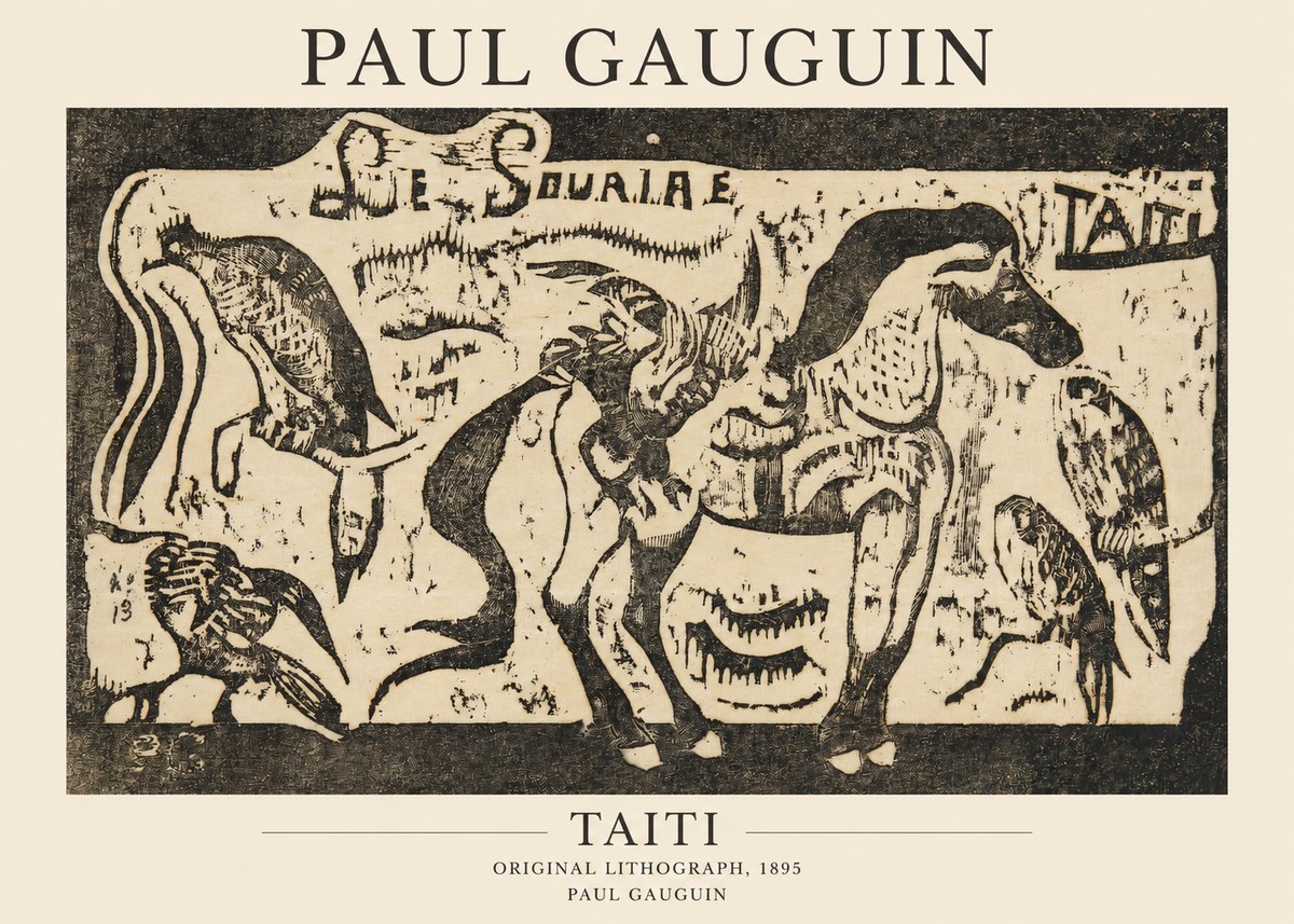 Paul Gauguin Taiti No1 - Juliste