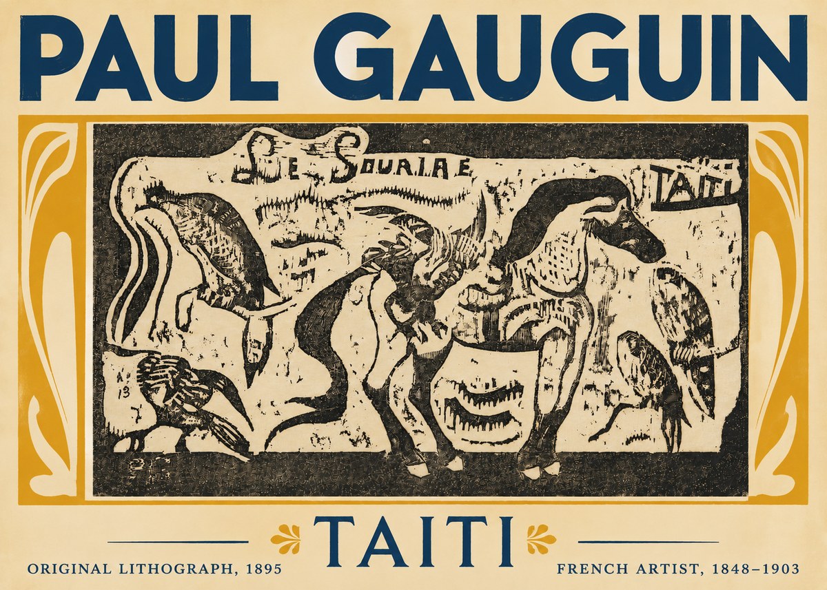 Paul Gauguin Taiti No5 - Juliste