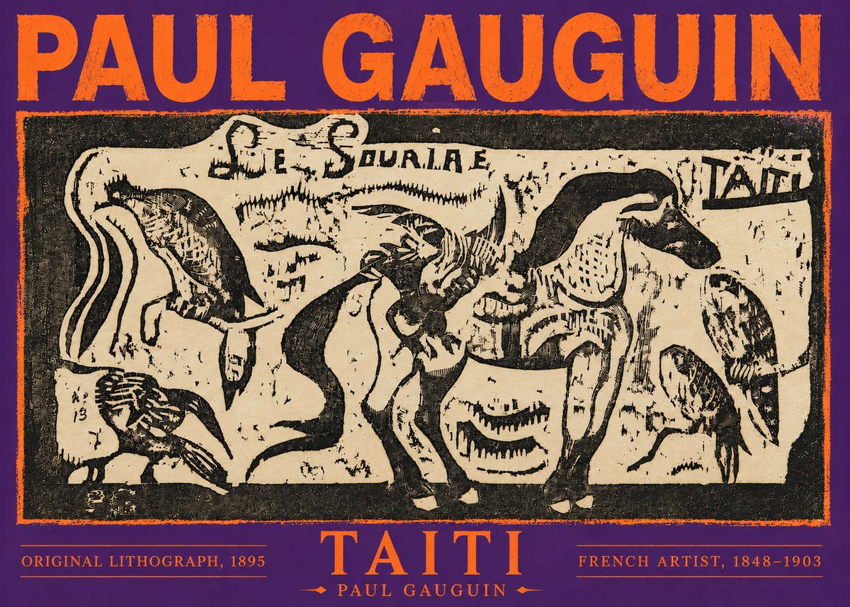 Paul Gauguin Taiti No6 - Juliste