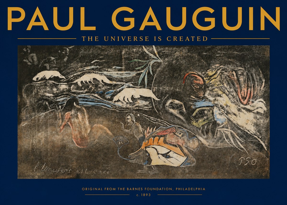 Paul Gauguin The Universe Is Created II No2 - Juliste