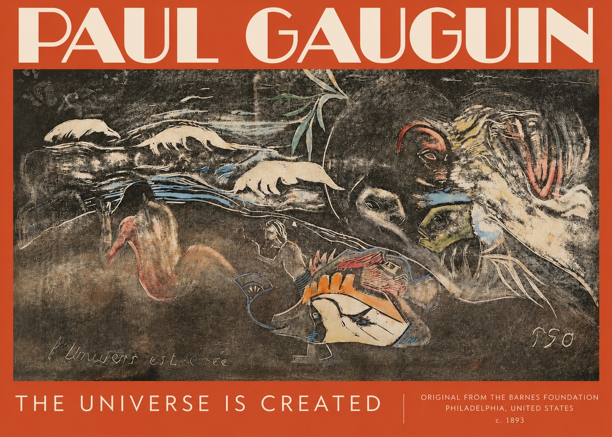 Paul Gauguin The Universe Is Created II No3 - Juliste