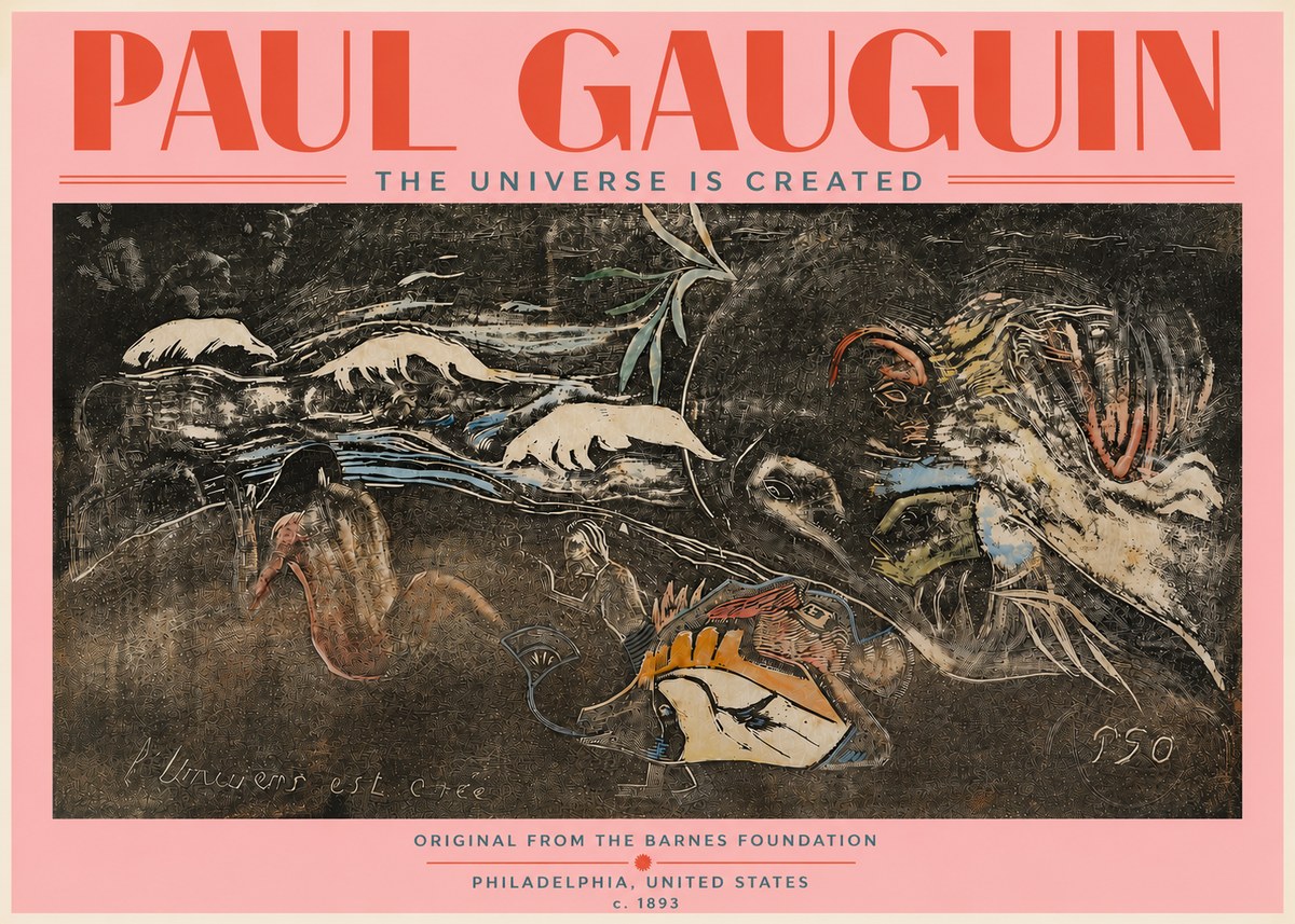 Paul Gauguin The Universe Is Created II No5 - Juliste