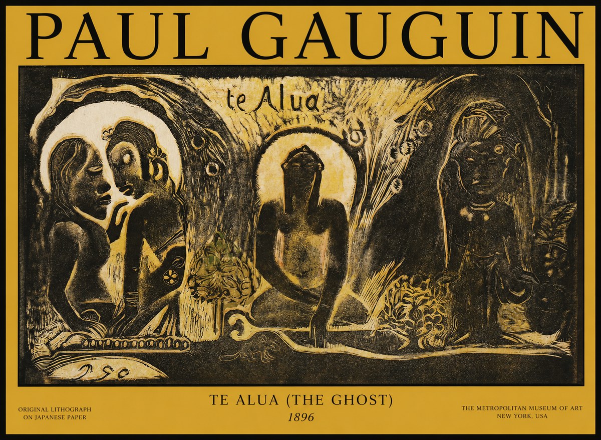 Paul Gauguin Te Alua (the Ghost) No1 - Juliste