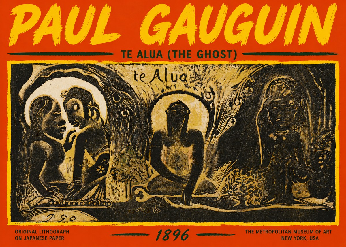 Paul Gauguin Te Alua (the Ghost) No5 - Juliste