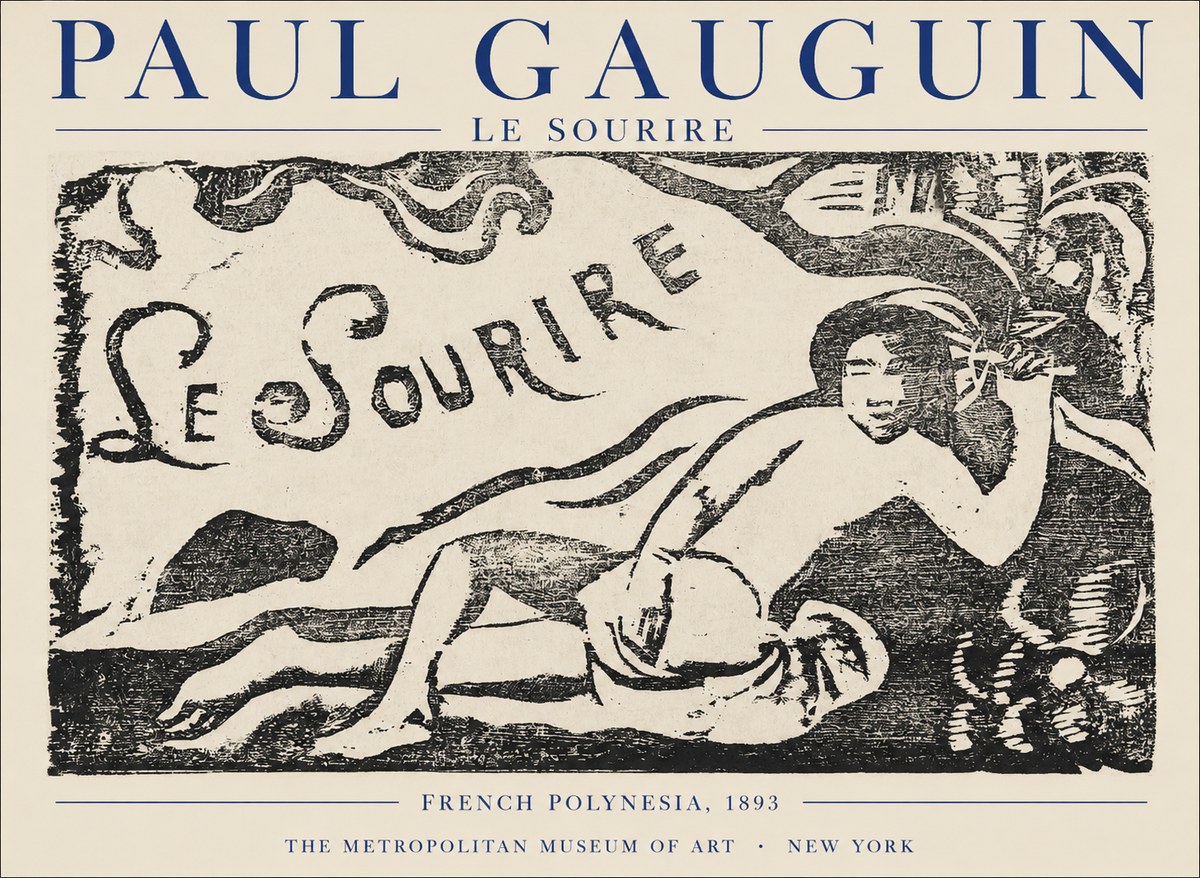 Paul Gauguin Le Sourire No1 - Juliste