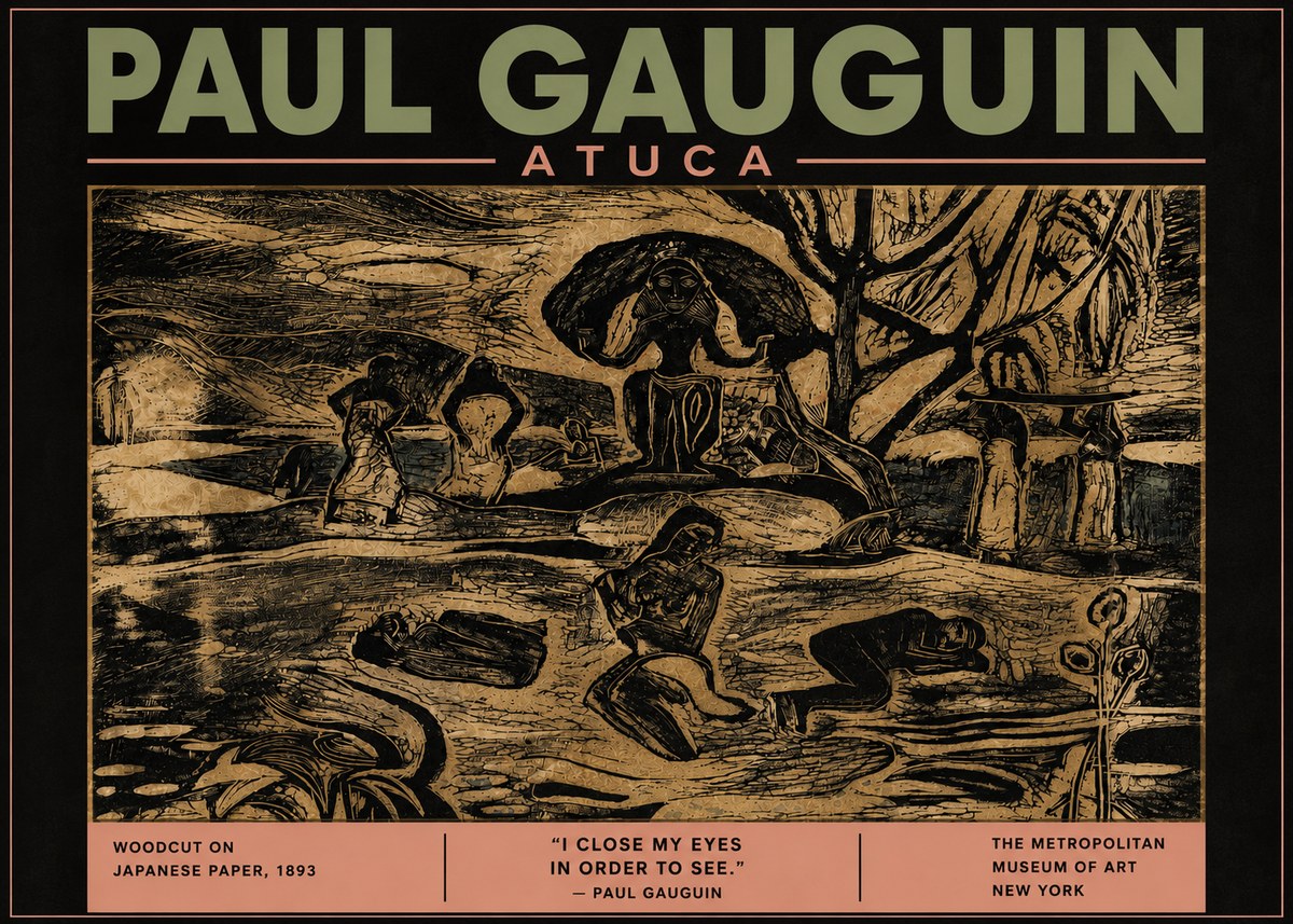 Paul Gauguin Atuca No5 - Juliste