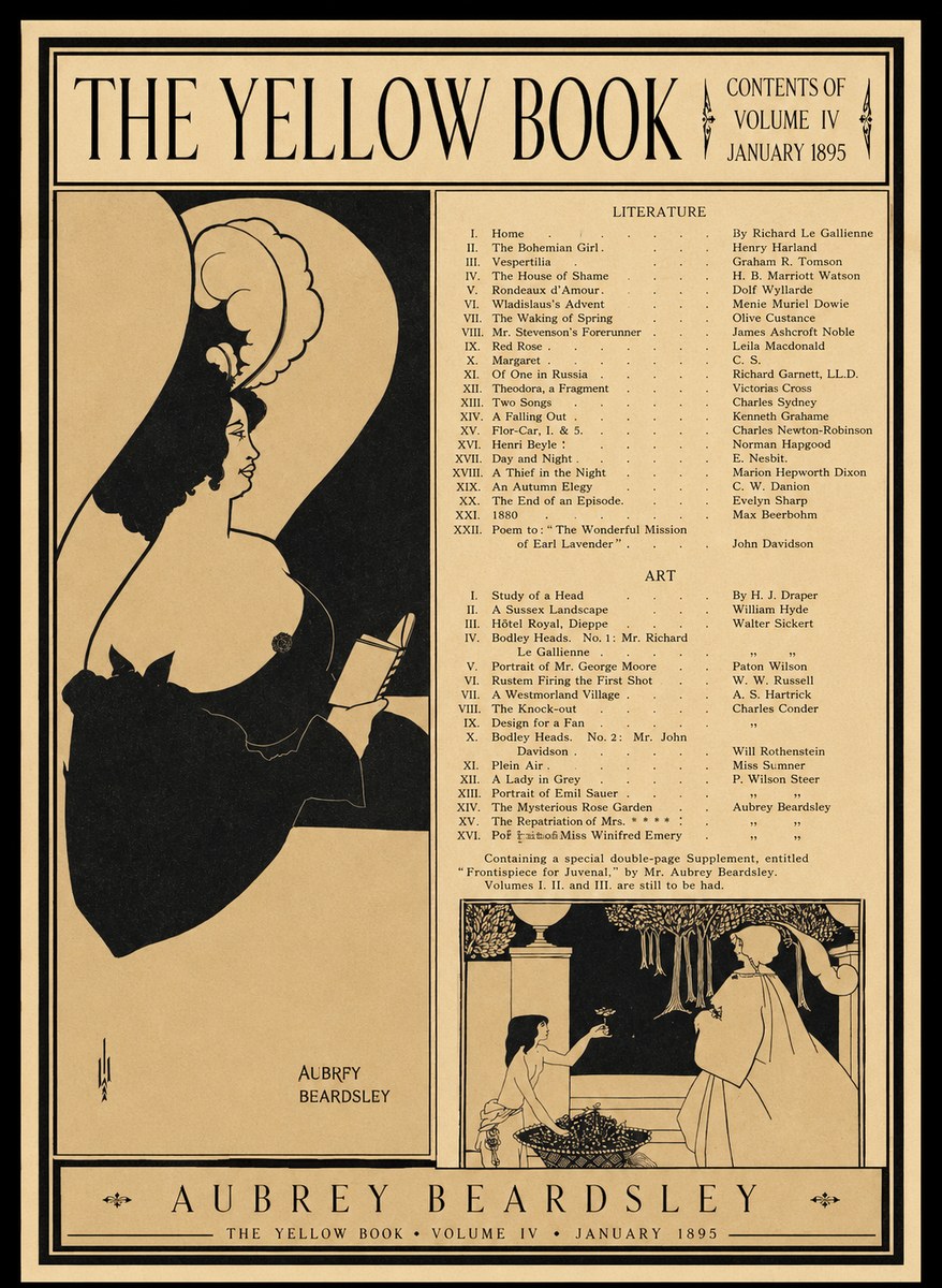 Aubrey Beardsley The Yellow Book II No1 - Juliste