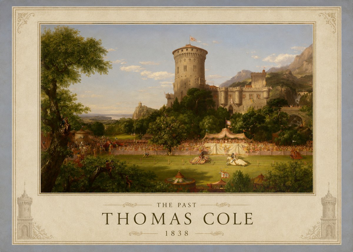 Thomas Cole The Past No1 - Juliste