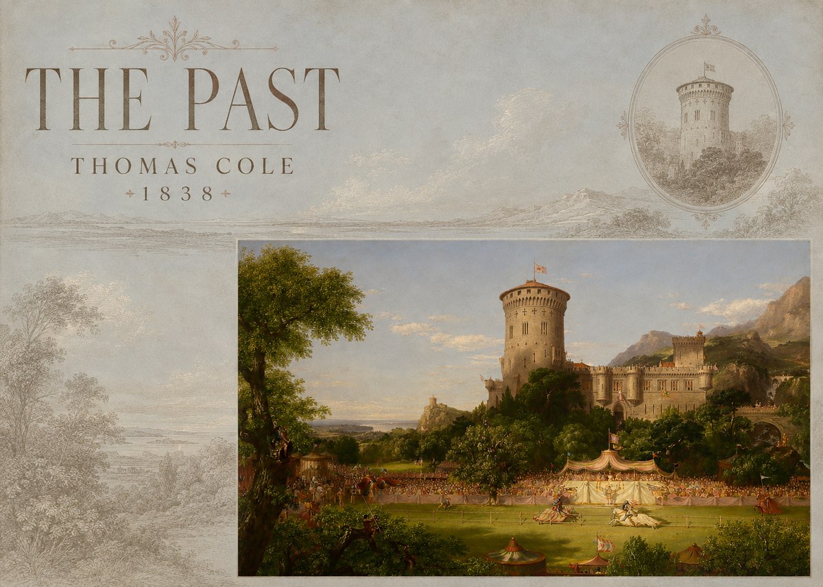 Thomas Cole The Past No4 - Juliste