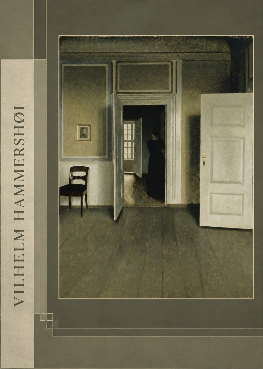 Vilhelm Hammershøi Interior with a Woman Seen from the Back No2 - Juliste