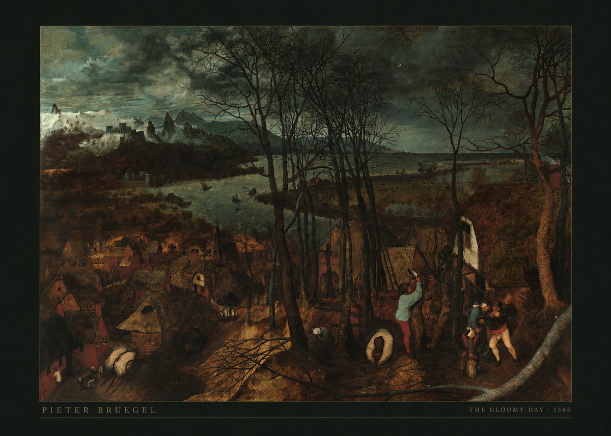 Pieter Bruegel The Gloomy Day No5 - Juliste