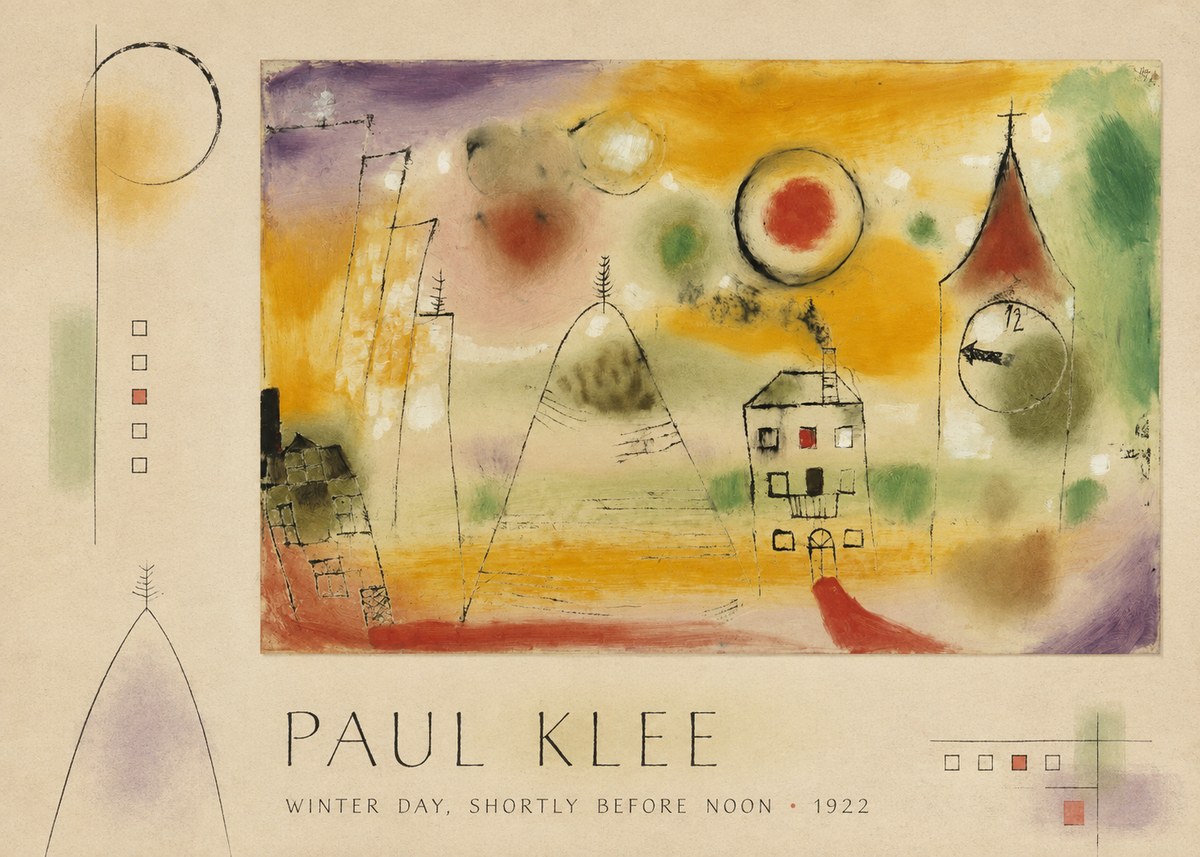 Paul Klee Winter Day, Shortly Before Noon No3 - Juliste